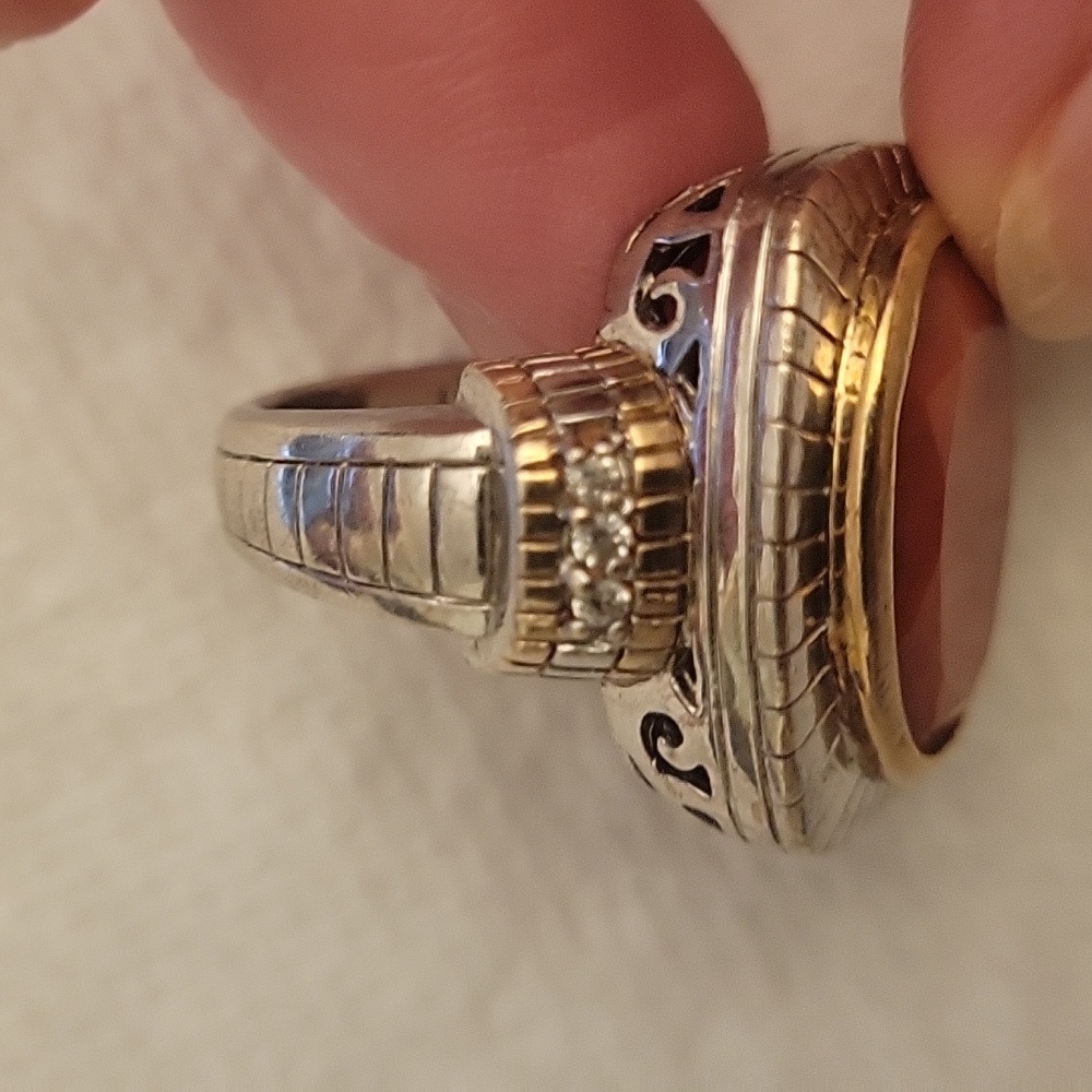 Ruby Ring Set In Sterling Silver, Extra Large Set… - image 7